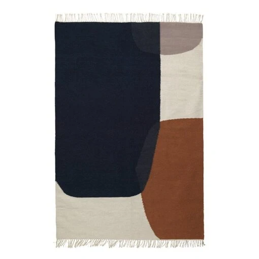 Ferm LIVING Kelim-Teppich, Merge, 140 X 200 Cm -Kissen Verkaufsv Shop 101FLAW HV