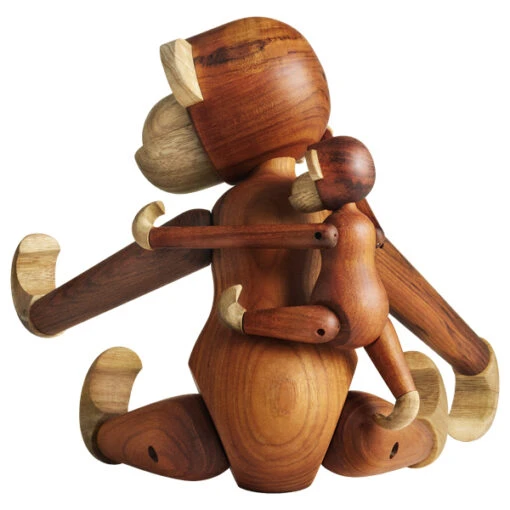 Kay Bojesen Wooden Monkey, Groß, Teakholz -Kissen Verkaufsv Shop 130 KayBojesen iso