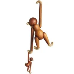 Kay Bojesen Wooden Monkey, Groß, Teakholz -Kissen Verkaufsv Shop 131 KayBojesen iso