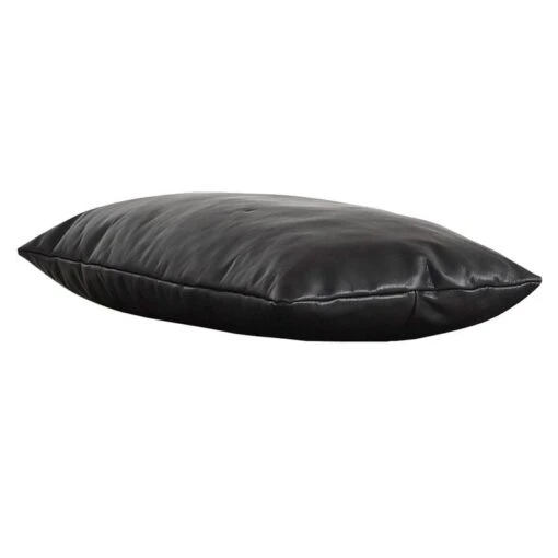 Woud Level Kissen Für Daybed, Schwarzes Leder Silk -Kissen Verkaufsv Shop 179Woud 20 TH