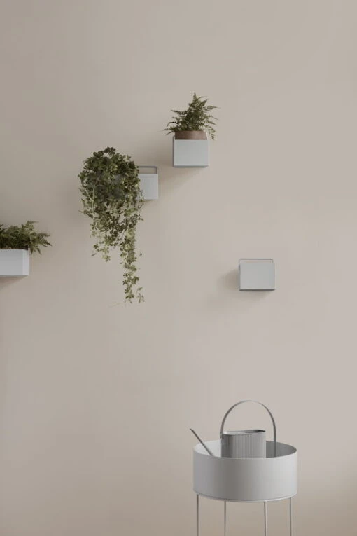 Ferm LIVING Plant Box, Rund, Hellgrau -Kissen Verkaufsv Shop 18 18543