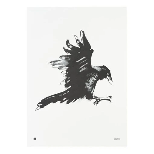 Poster Raven, 50 X 70 Cm -Kissen Verkaufsv Shop 18 TeemuJarvi 72