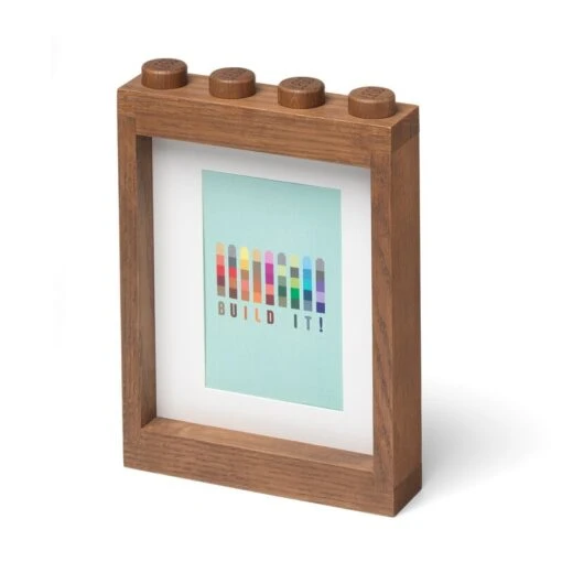 Room Copenhagen LEGO Bilderrahmen Aus Holz, Eiche Dunkel Gebeizt -Kissen Verkaufsv Shop 41130900 LEGO 1x4 Wooden Picture Frame Dark Stained front