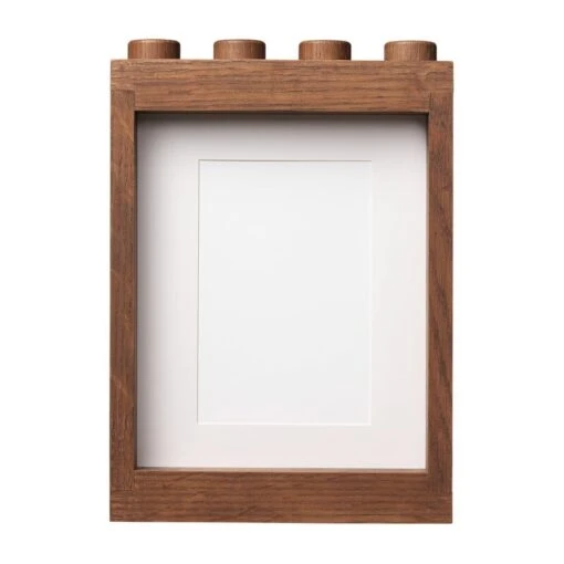 Room Copenhagen LEGO Bilderrahmen Aus Holz, Eiche Dunkel Gebeizt -Kissen Verkaufsv Shop 41130900 LEGO 1x4 Wooden Picture Frame Dark Stained front blank