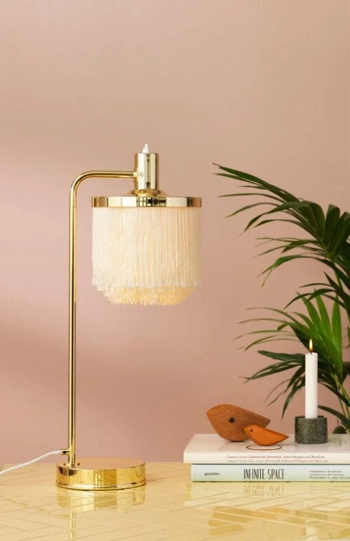 Warm Nordic Twirling Bird, XL -Kissen Verkaufsv Shop 4220000 warmnordic lighting fringe tablelamp creamwhite vnude styling