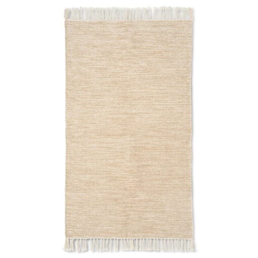 Ferm LIVING Melange Teppich, 60 X 100 Cm, Sandbeige -Kissen Verkaufsv Shop 5047FermLiving AK