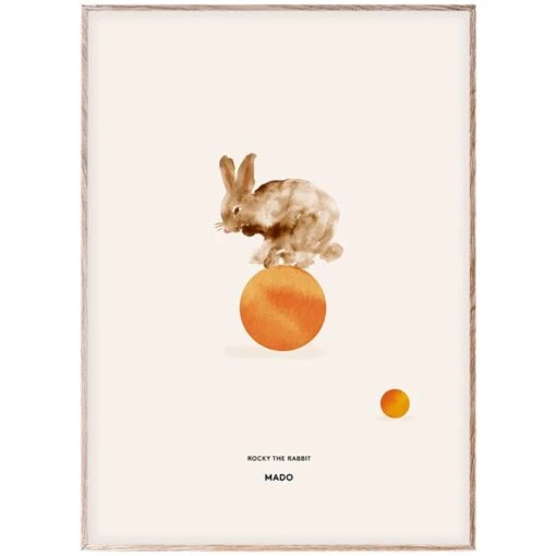 Rocky The Rabbit Poster, 50 X 70 Cm -Kissen Verkaufsv Shop 52Mado 19 TH