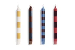 Hay Stripe Kerze, Bordeauxrot - Dunkelblau -Kissen Verkaufsv Shop 541150 Stripe Candle Set of 4 bright