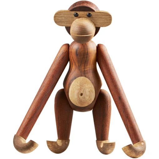 Kay Bojesen Wooden Monkey, Groß, Teakholz -Kissen Verkaufsv Shop 84Rosendahl iso