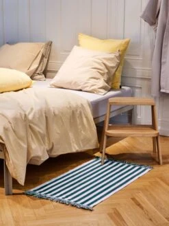 Hay Stripes And Stripes Türmatte, Lavender Field -Kissen Verkaufsv Shop Butler Stripes and Stripes Door Mat lavender field Duo Bedlinen cappucino