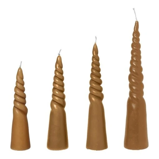 Ferm LIVING Twisted Kerze, 4 Stück, Strohgelb -Kissen Verkaufsv Shop FL1104264844 2 VS