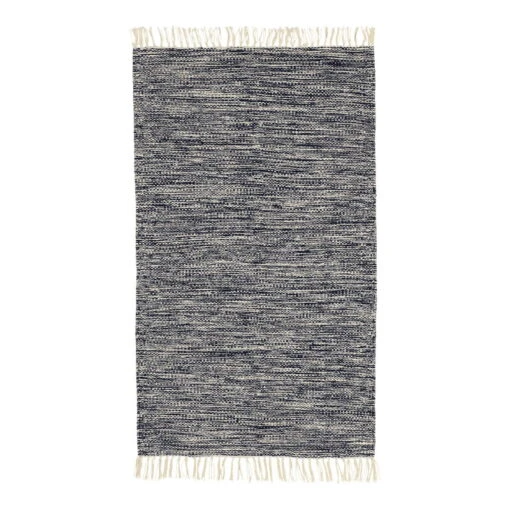 Ferm LIVING Melange Teppich, 60 × 100 cm, Dunkles Marineblau -Kissen Verkaufsv Shop FL1104265257 ferm LIVING MelangeRug Navy KB