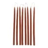 Ferm LIVING Spike Kerzen, Dünn, 8er-Set, Rostrot -Kissen Verkaufsv Shop Ferm Living FL1104266262 kynttilt fermLIVING SpikeSlimCandles Rust 1104266262 pack kb