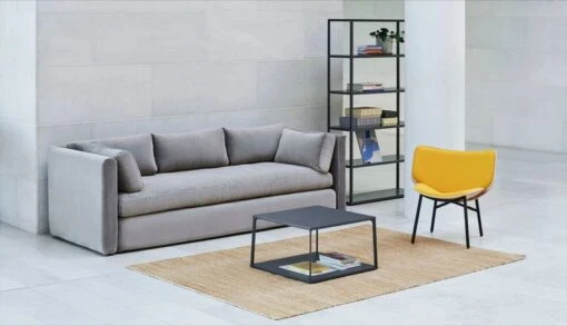 Hay Teppich Moiré Kelim, 140 X 200 Cm, Gelb -Kissen Verkaufsv Shop Hackney 3 seater Lola warm grey Eiffel Coffee Table Square Moire Kelim 170x240 warm yellow New Order Dapper