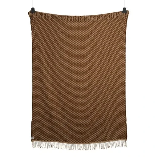 Isak Überwurf, 150 X 210 Cm, Chestnut -Kissen Verkaufsv Shop ISAK THROW 5352 FRONT white