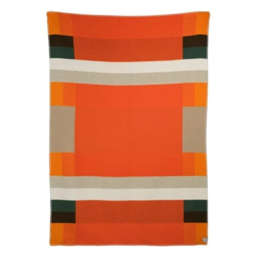 Mikkel Überwurf, 135 X 200 Cm, Orange -Kissen Verkaufsv Shop MIKKEL THROW ORANGE 3755 BACK white