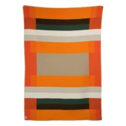 Mikkel Überwurf, 135 X 200 Cm, Orange -Kissen Verkaufsv Shop MIKKEL THROW ORANGE 3755 FRONT white