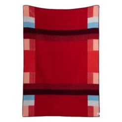 Mikkel Überwurf, 135 X 200 Cm, Rot -Kissen Verkaufsv Shop MIKKEL THROW RED 3754 BACK white