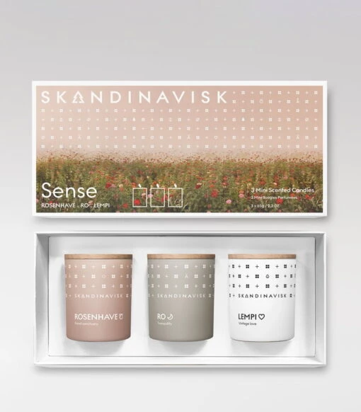 Skandinavisk Sense Duftkerzenset, 3 Stück -Kissen Verkaufsv Shop