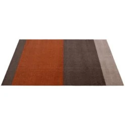 Stripes Teppich, 90 x 130 cm, Braun - Terrakotta -Kissen Verkaufsv Shop TICA Floormat Stripes horizon 10014 90x130 5710555100142 c