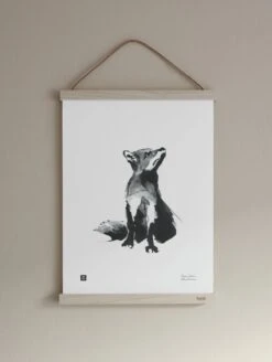 Poster Fox, 30 X 40 Cm -Kissen Verkaufsv Shop TeemuJarviIllustrations FoxPosterSmall 2