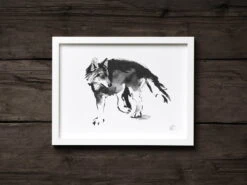 Poster Wolf, 70 X 50 Cm -Kissen Verkaufsv Shop TeemuJarviIllustrations Fox photoUntoRautio