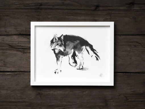 Poster Wolf, 70 X 50 Cm -Kissen Verkaufsv Shop