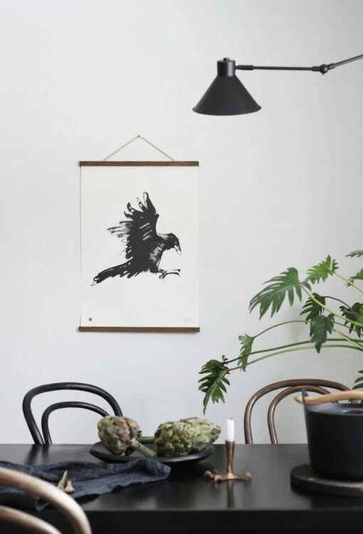 Poster Raven, 50 X 70 Cm -Kissen Verkaufsv Shop TeemuJarviIllustrations Raven Poster2 photoSusannaVento