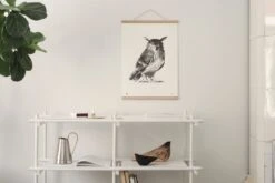 Poster Owl, 50 X 70 Cm -Kissen Verkaufsv Shop TeemuJarvi Eagle Owl Poster photoSusannaVento