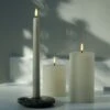 LED-Stumpenkerze, 7,8 X 10 cm, Rustikale Textur, Vanillegelb -Kissen Verkaufsv Shop Vanilla Taper and Pillar candles with a chamber large