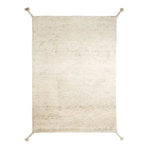 Uni Teppich, Elfenbeinweiß -Kissen Verkaufsv Shop Woodnotes Hand knotted wool carpet Uni 18500115 col ivory