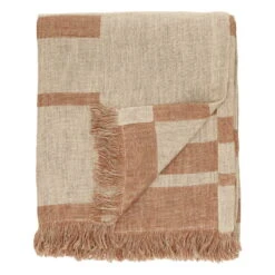 Oras Decke, 140 x 190 cm, Brown Sugar – Natur -Kissen Verkaufsv Shop anno 01 oras linen throw 140x190 brown sugar natural ee