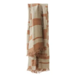 Oras Decke, 140 x 190 cm, Brown Sugar – Natur -Kissen Verkaufsv Shop anno oras linen throw 140x190 brown sugar natural ee