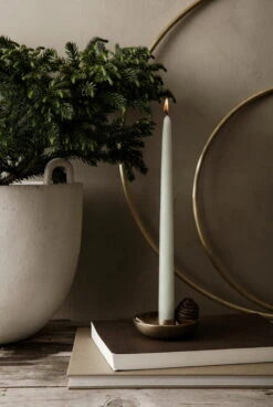 Ferm LIVING Bowl Kerzenhalter, Einzeln, Messing -Kissen Verkaufsv Shop fermLIVING BowlCandleHolder Single VS