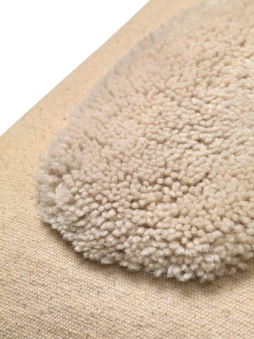 Ferm LIVING Lay Kissen, 50 X 50 Cm, Sandbeige - Cremeweiß -Kissen Verkaufsv Shop fermLIVING AW22 LayCushion SandOffWhite pack 2