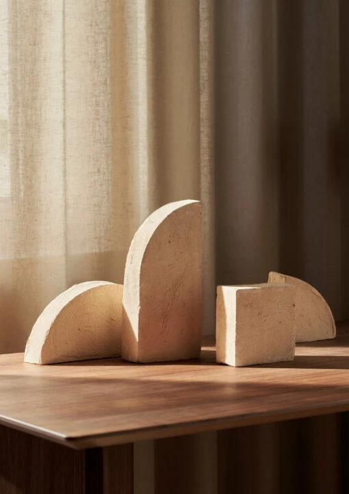 Ferm LIVING Shape Skulpturenset, Blassgelb -Kissen Verkaufsv Shop fermLIVING AW22 ShapeSculptureSet image