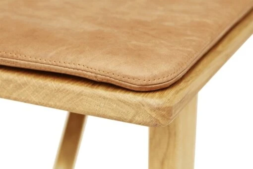 Position Kissen 155, Leder Naturfarben -Kissen Verkaufsv Shop fr position bench oak leather cushion detail seat