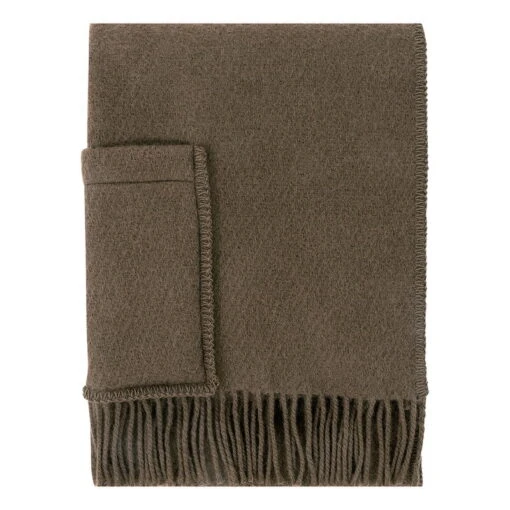 Uni Stola Mit Taschen, Mokka -Kissen Verkaufsv Shop lapuankankurit uni pocket shawl mocca