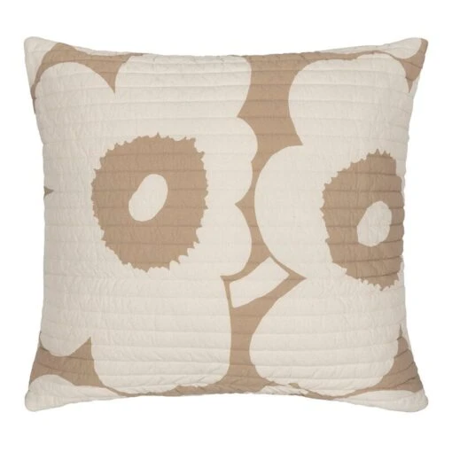 Marimekko Unikko Kissen 60 X 60 Cm, Beige - Naturweiß -Kissen Verkaufsv Shop marimekko MA071905 810 MM 223 unikko tyyny 071905 810 FR1 kb