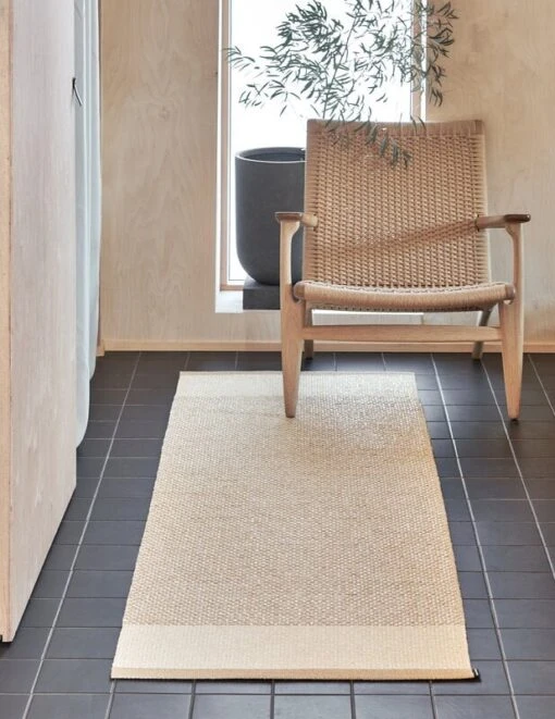 Edit Teppich, 70 X 200 Cm, Beige -Kissen Verkaufsv Shop pappelina edit beige hallway creative