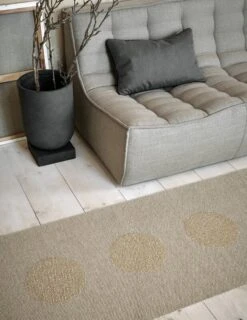 Vera 2.0 Teppich, 70 X 280 Cm, Dunkles Leinenbeige -Kissen Verkaufsv Shop pappelina vera20 livingroom creative cushion